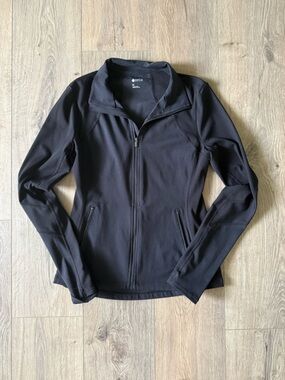 Zella Black Performance Athletic Zip Up